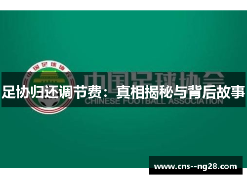 足协归还调节费：真相揭秘与背后故事